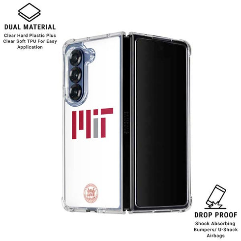 Massachusetts Institute of Technology MIT Seal Galaxy Z Fold7 Clear Case
