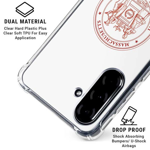 Massachusetts Institute of Technology MIT White Logo Galaxy A36 5G Clear Case
