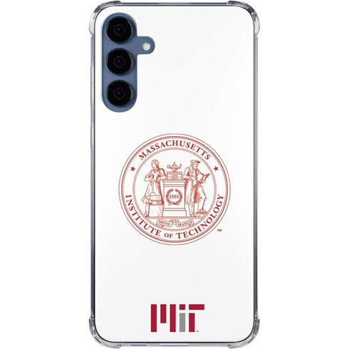 Massachusetts Institute of Technology MIT White Logo Galaxy A55 5G Clear Case