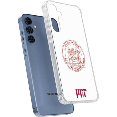 Massachusetts Institute of Technology MIT White Logo Galaxy A55 5G Clear Case