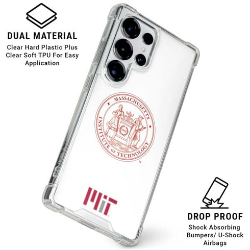 Massachusetts Institute of Technology MIT White Logo Galaxy S26 Ultra Clear Case