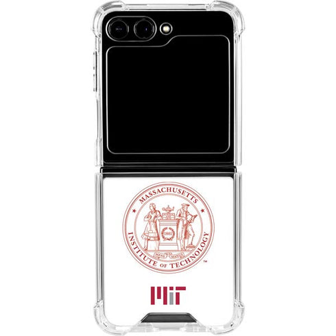 Massachusetts Institute of Technology MIT White Logo Galaxy Z Flip6 Clear Case