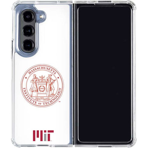 Massachusetts Institute of Technology MIT White Logo Galaxy Z Fold5 5G Clear Case
