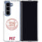 Massachusetts Institute of Technology MIT White Logo Galaxy Z Fold5 5G Clear Case