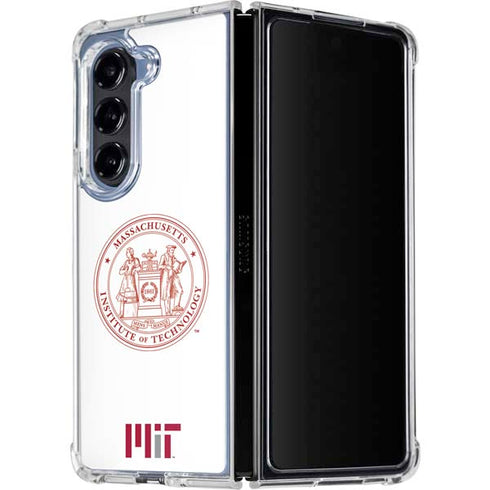 Massachusetts Institute of Technology MIT White Logo Galaxy Z Fold5 5G Clear Case