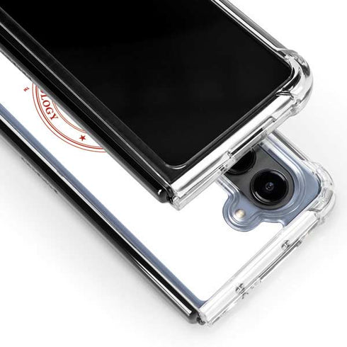 Massachusetts Institute of Technology MIT White Logo Galaxy Z Fold5 5G Clear Case