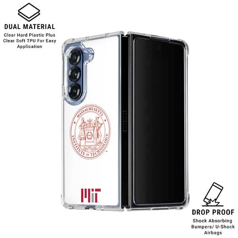 Massachusetts Institute of Technology MIT White Logo Galaxy Z Fold6 Clear Case