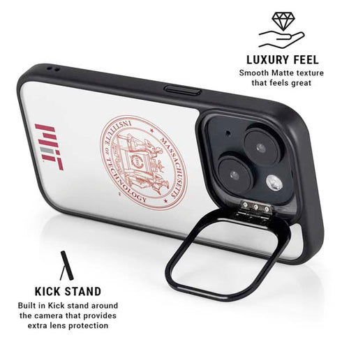 Massachusetts Institute of Technology MIT White Logo iPhone 14 Plus Kickstand Case