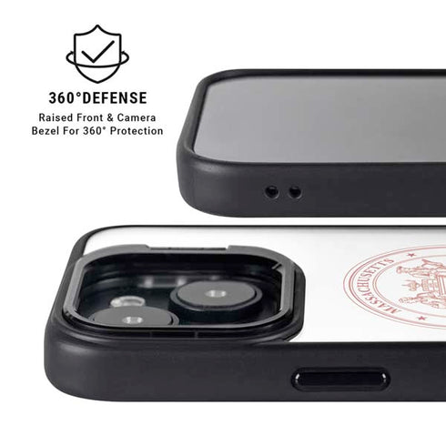 Massachusetts Institute of Technology MIT White Logo iPhone 15 Plus Kickstand Case