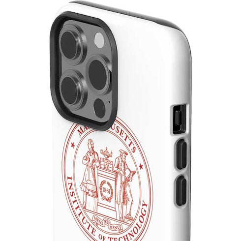 Massachusetts Institute of Technology MIT White Logo iPhone 15 Pro Impact Case