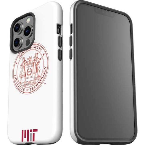 Massachusetts Institute of Technology MIT White Logo iPhone 15 Pro Impact Case