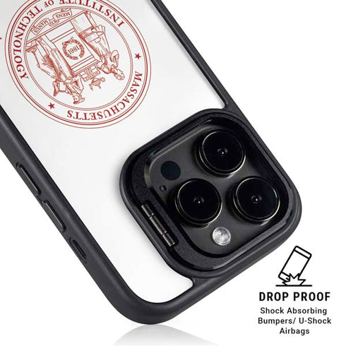Massachusetts Institute of Technology MIT White Logo iPhone 15 Pro Kickstand Case
