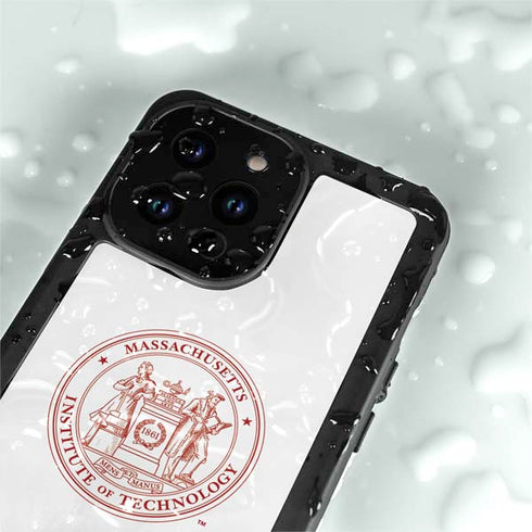 Massachusetts Institute of Technology MIT White Logo iPhone 15 Pro Waterproof Case