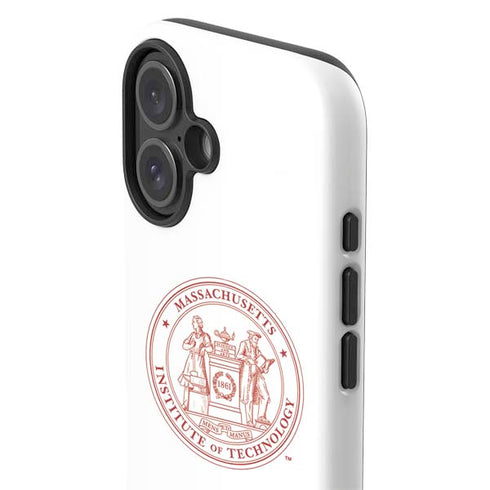 Massachusetts Institute of Technology MIT White Logo iPhone 16 Impact Case