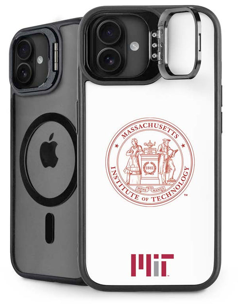 Massachusetts Institute of Technology MIT White Logo iPhone 16 Plus Kickstand Case