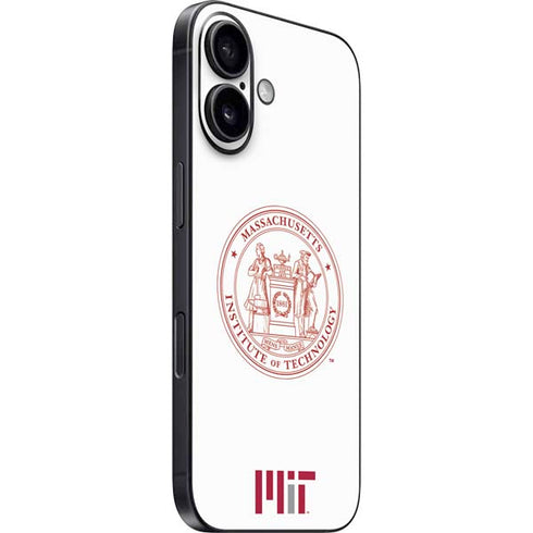 Massachusetts Institute of Technology MIT White Logo iPhone 16 Plus Skin