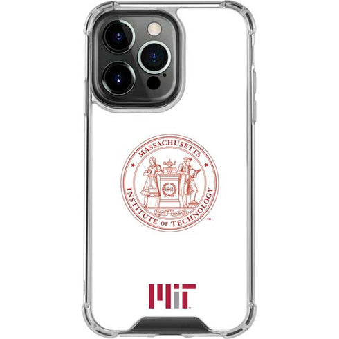 Massachusetts Institute of Technology MIT White Logo iPhone 16 Pro Max Clear Case