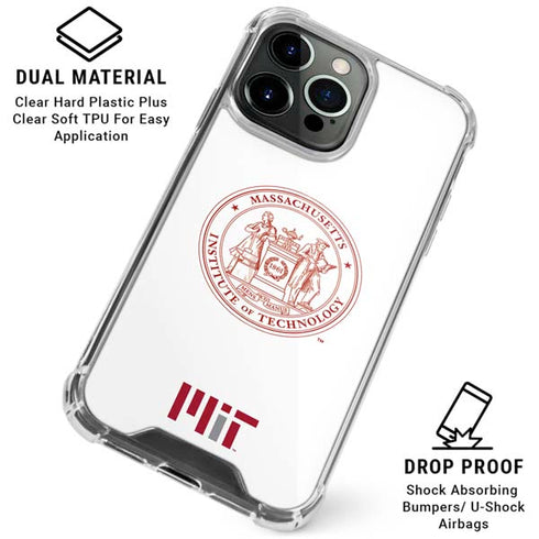 Massachusetts Institute of Technology MIT White Logo iPhone 16 Pro Max Clear Case
