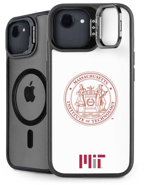 Massachusetts Institute of Technology MIT White Logo iPhone 16e Kickstand Case