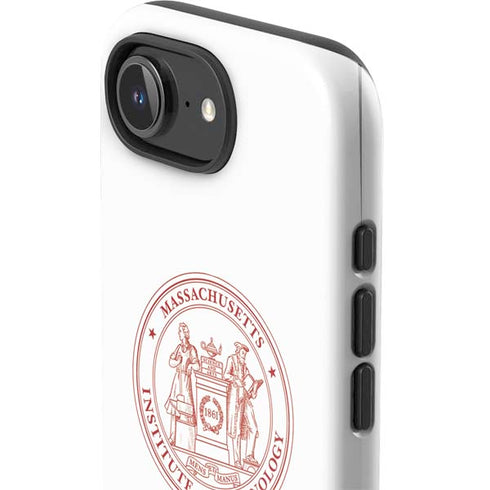 Massachusetts Institute of Technology MIT White Logo iPhone 16e Impact Case