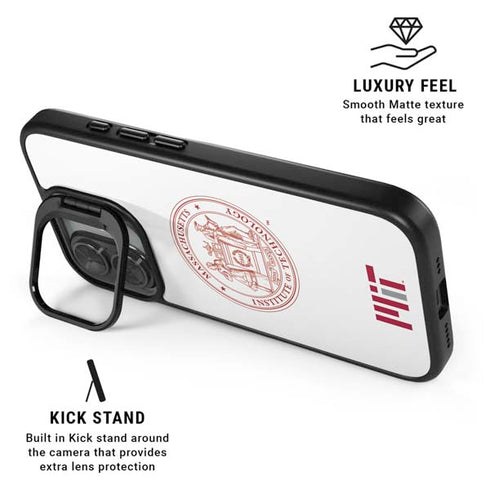 Massachusetts Institute of Technology MIT White Logo iPhone 17 Kickstand Case