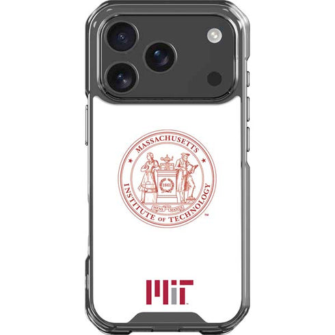 Massachusetts Institute of Technology MIT White Logo iPhone 17 Pro Clear Case