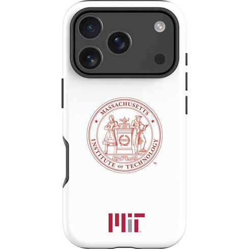 Massachusetts Institute of Technology MIT White Logo iPhone 17 Pro Max Impact Case