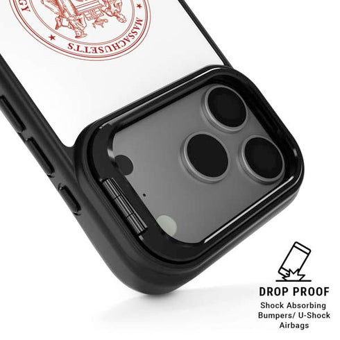 Massachusetts Institute of Technology MIT White Logo iPhone 17 Pro Max Kickstand Case