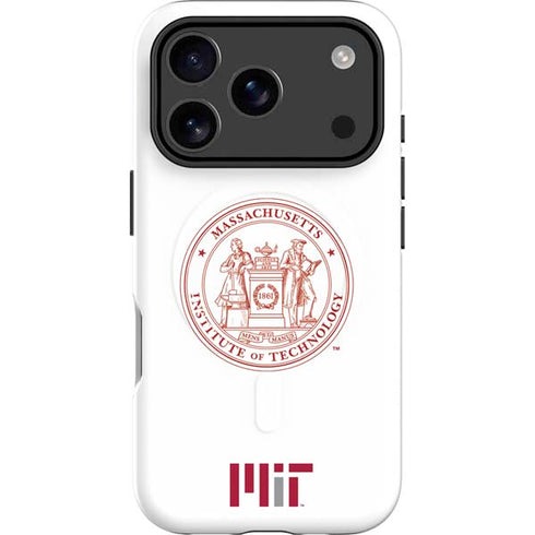 Massachusetts Institute of Technology MIT White Logo iPhone 17 Pro Max Magsafe Impact Case