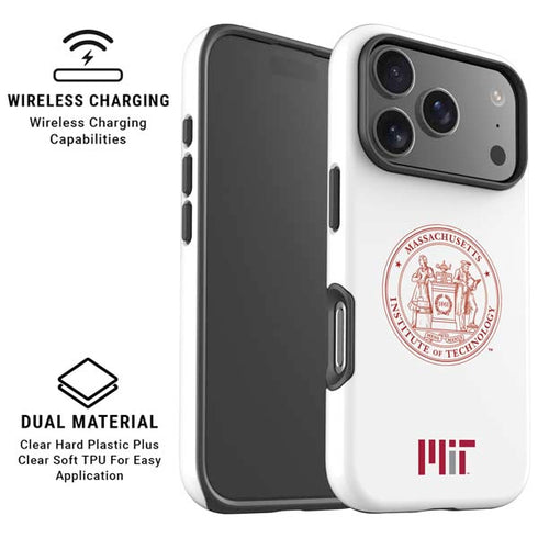 Massachusetts Institute of Technology MIT White Logo iPhone 17 Pro Max Magsafe Impact Case