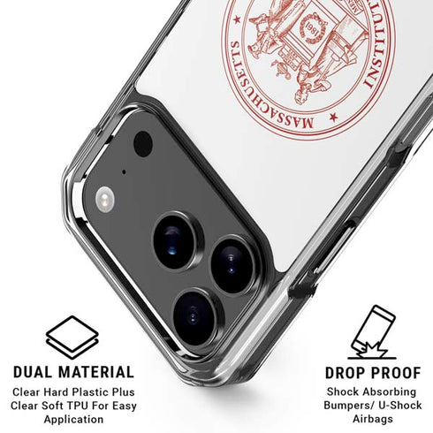 Massachusetts Institute of Technology MIT White Logo iPhone 18 Pro Clear Case