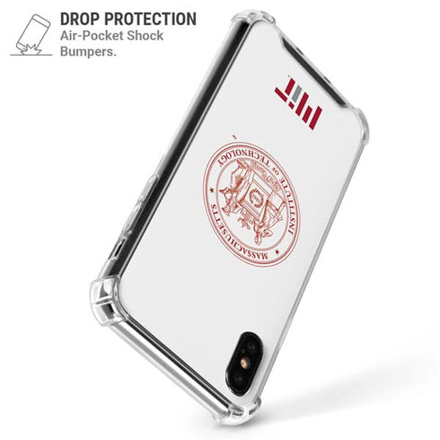 Massachusetts Institute of Technology MIT White Logo iPhone X/XS Clear Case