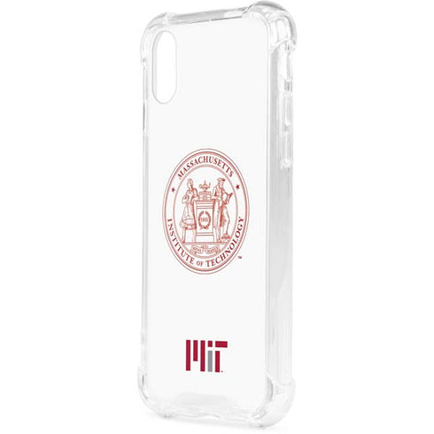 Massachusetts Institute of Technology MIT White Logo iPhone XS Clear Case