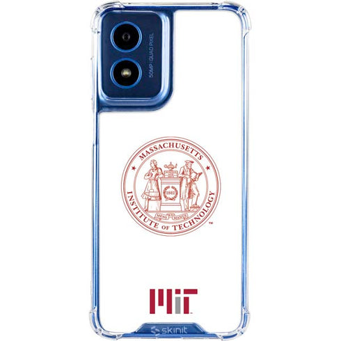 Massachusetts Institute of Technology MIT White Logo Moto G 5G (2024) Clear Case