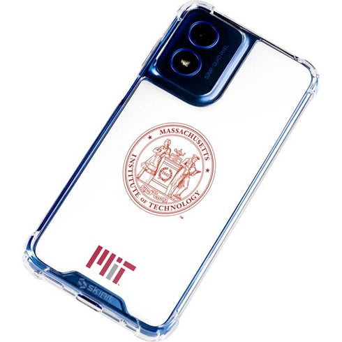 Massachusetts Institute of Technology MIT White Logo Moto G Play 4G (2024) Clear Case