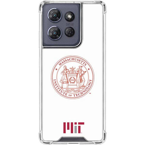 Massachusetts Institute of Technology MIT White Logo Moto G Play 5G (2025) Clear Case
