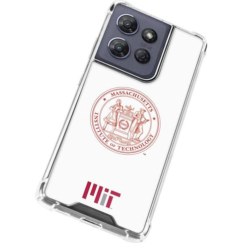 Massachusetts Institute of Technology MIT White Logo Moto G Play 5G (2025) Clear Case