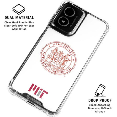 Massachusetts Institute of Technology MIT White Logo Moto G Power 5G (2024) Clear Case