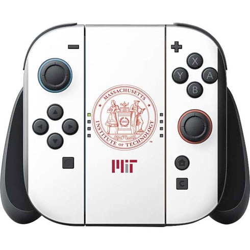 Massachusetts Institute of Technology MIT White Logo Nintendo Switch 2 (2025) with Joy-Con Skin