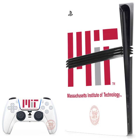 Massachusetts Institute of Technology MIT White Logo PS5 Pro Bundle Skin