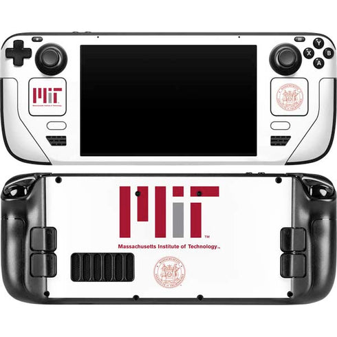 Massachusetts Institute of Technology MIT White Logo Steam Deck Handheld Gaming Computer OLED Skin