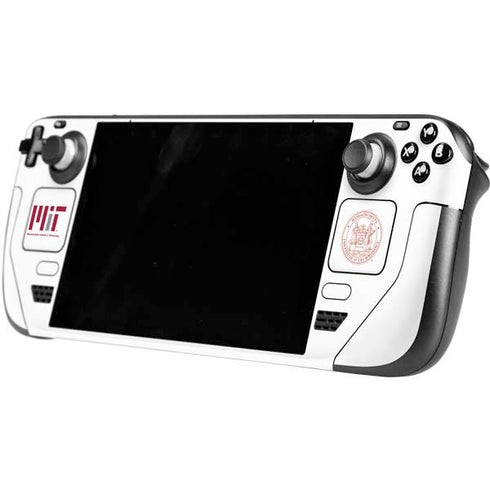 Massachusetts Institute of Technology MIT White Logo Steam Deck Handheld Gaming Computer OLED Skin