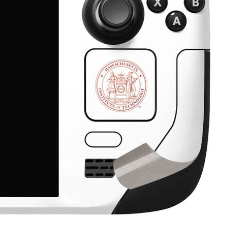 Massachusetts Institute of Technology MIT White Logo Steam Deck Handheld Gaming Computer OLED Skin