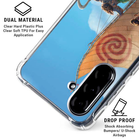 Disney Princess Moana Movie Poster Galaxy A36 5G Clear Case