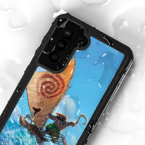 Disney Moana Movie Poster Galaxy S24 Plus Waterproof Case