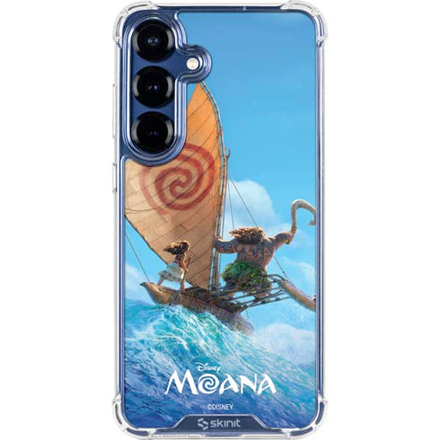 Disney Princess Moana Movie Poster Galaxy S25 Plus Clear Case