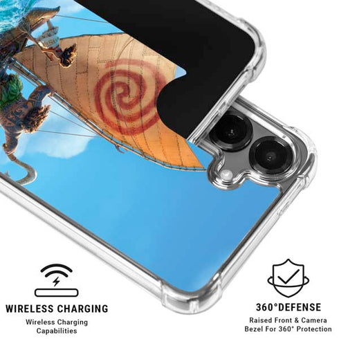 Disney Princess Moana Movie Poster Galaxy S26 Clear Case