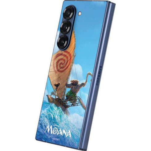 Disney Princess Moana Movie Poster Galaxy Z Fold6 Skin