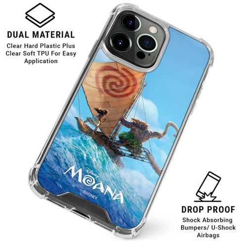 Disney Princess Moana Movie Poster iPhone 16 Pro Clear Case