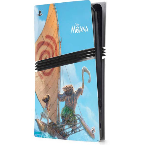 Disney Princess Moana Movie Poster PS5 Pro Console Skin